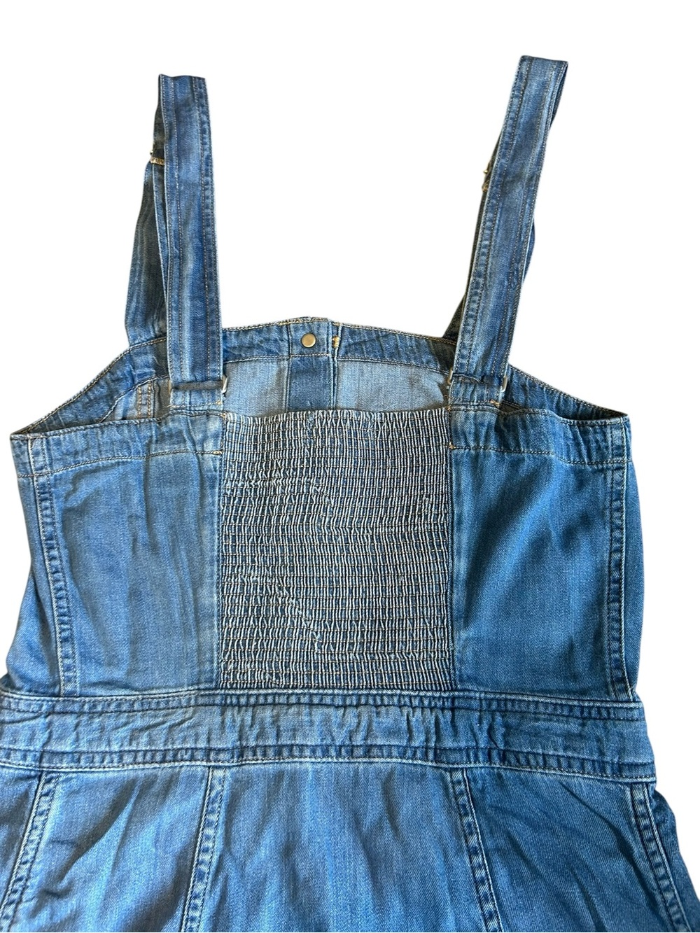 Levi’s Premium Cherie Denim Button Front Midi Dress Small - Picture 3 of 16